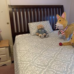 Queen Bedframe with Mattress