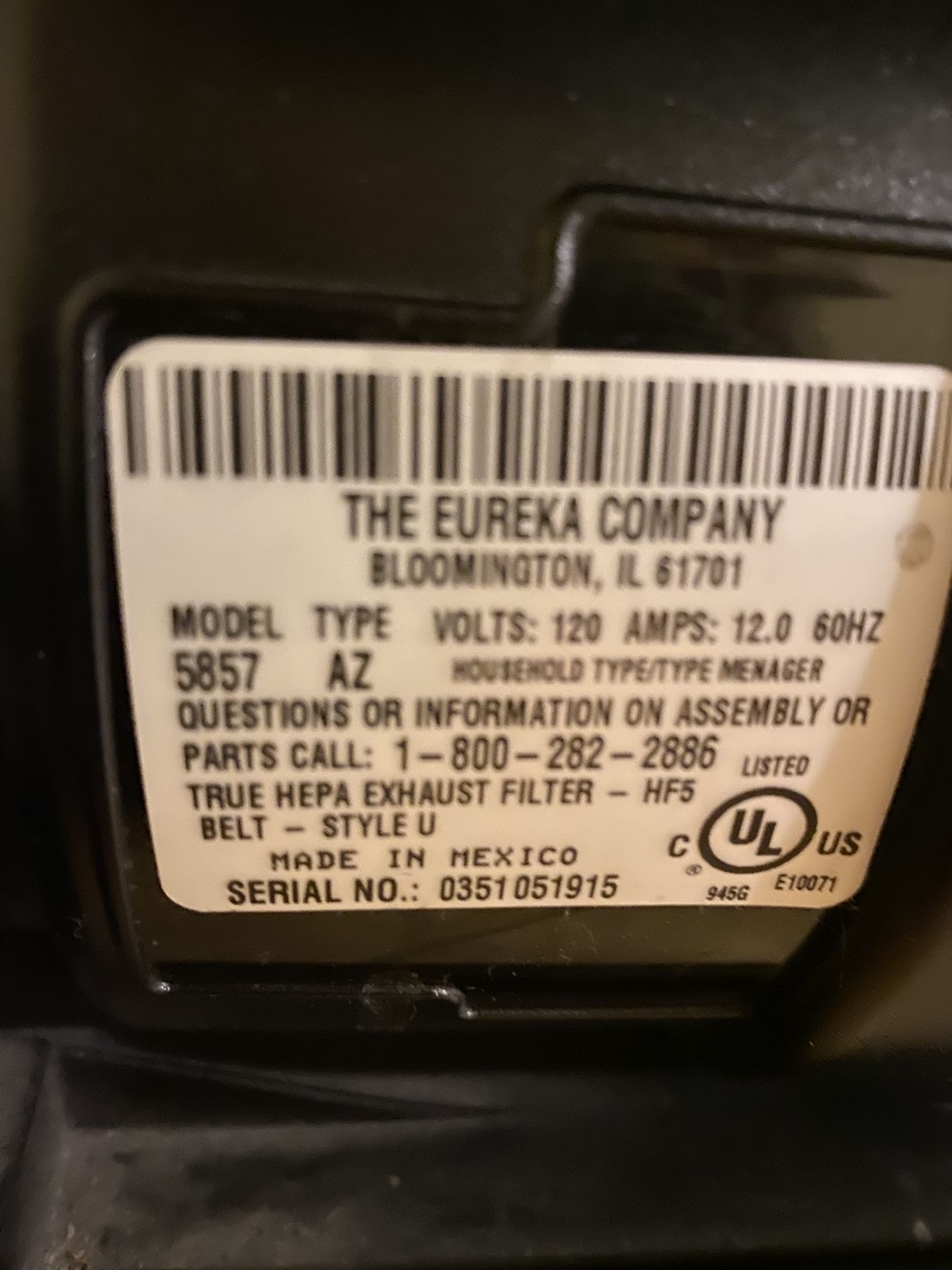 Eureka “Boss” Vacuum &amp; Accessories