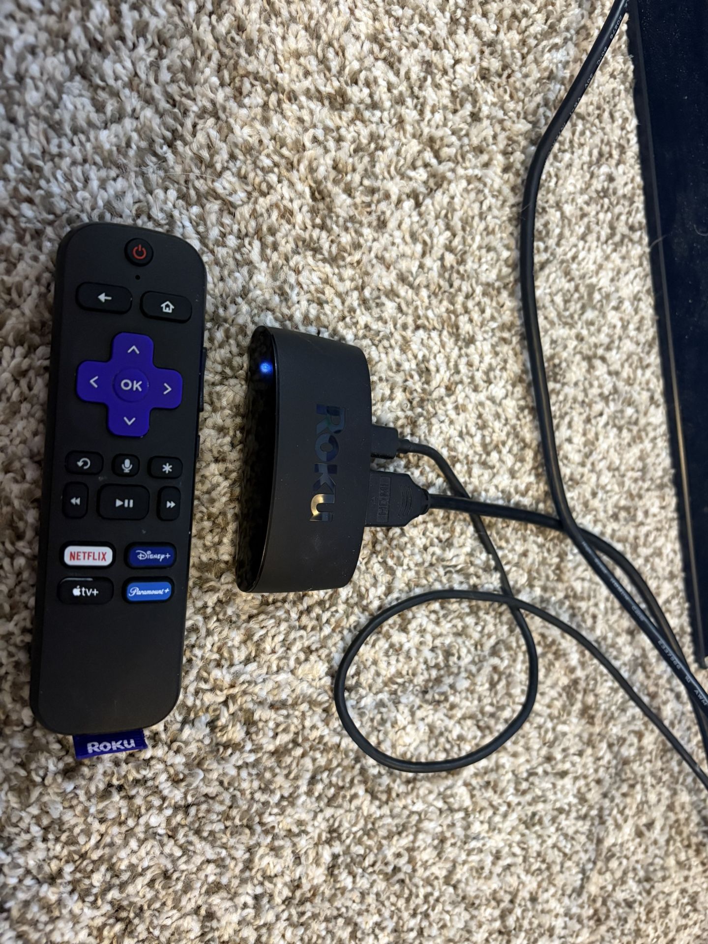 ROKU DEVICE AND SMALL 32” TV