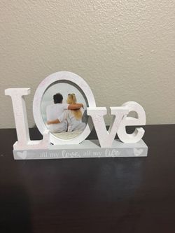 LOVE Word Photo Frame Tabletop Decor