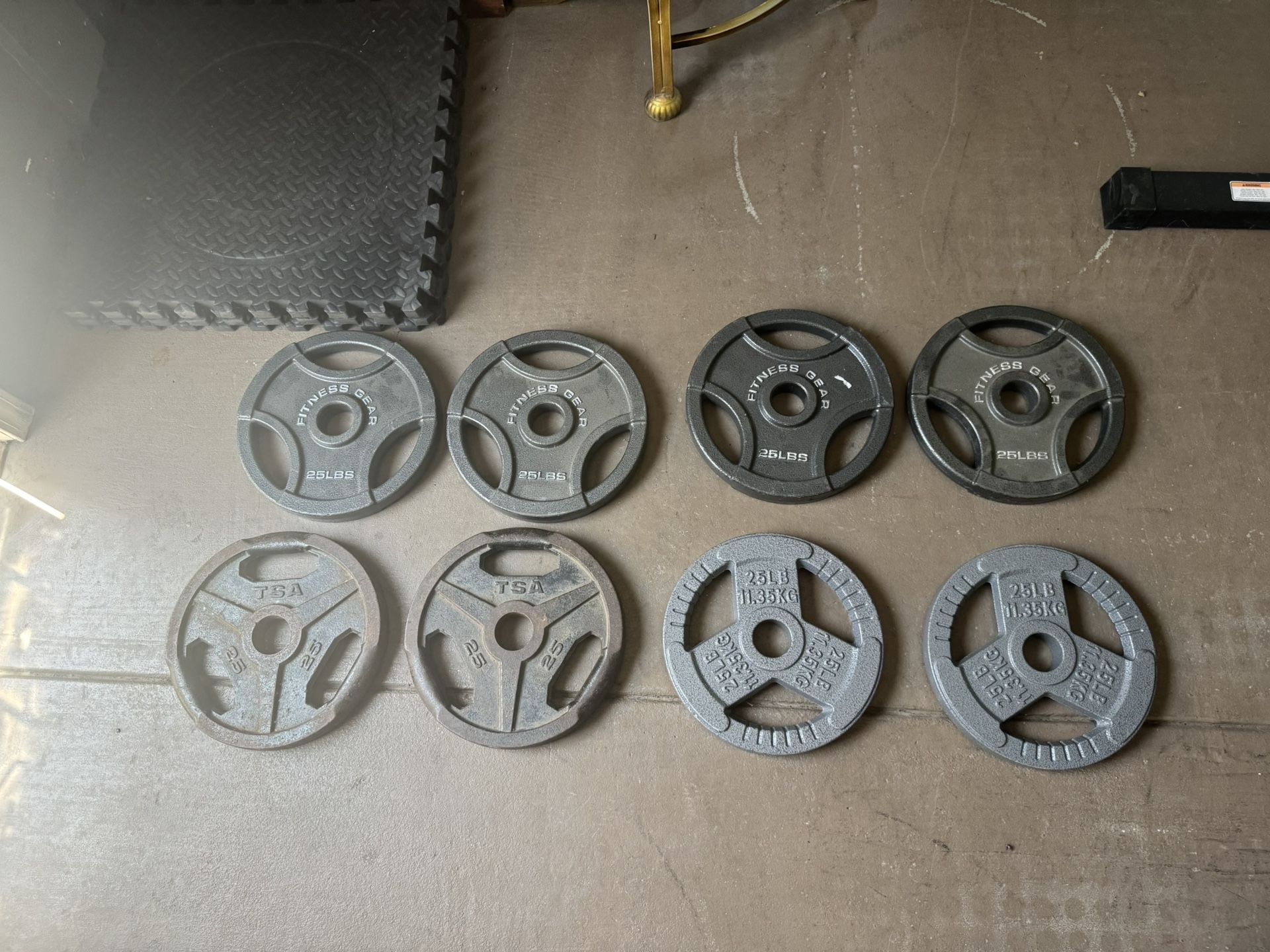 200lbs Olympic Weight Plates All For $150