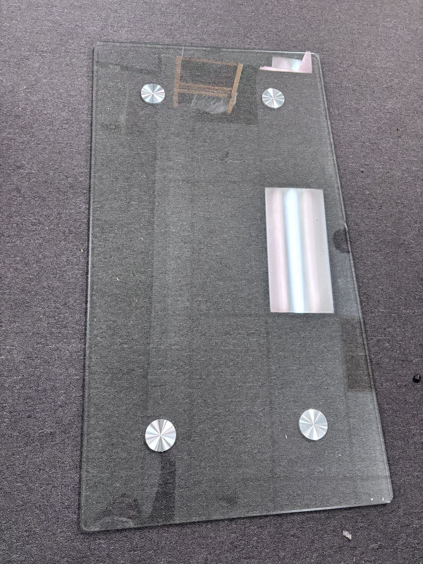 New 51” Rectangular Tempered Glass 