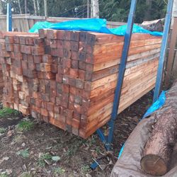 4x4x10 Post Lumber Fence Wood  Ruff Cut Used Once Dunnage Not Pressure Treated Or Cedar 10.00 Each Camano Island 