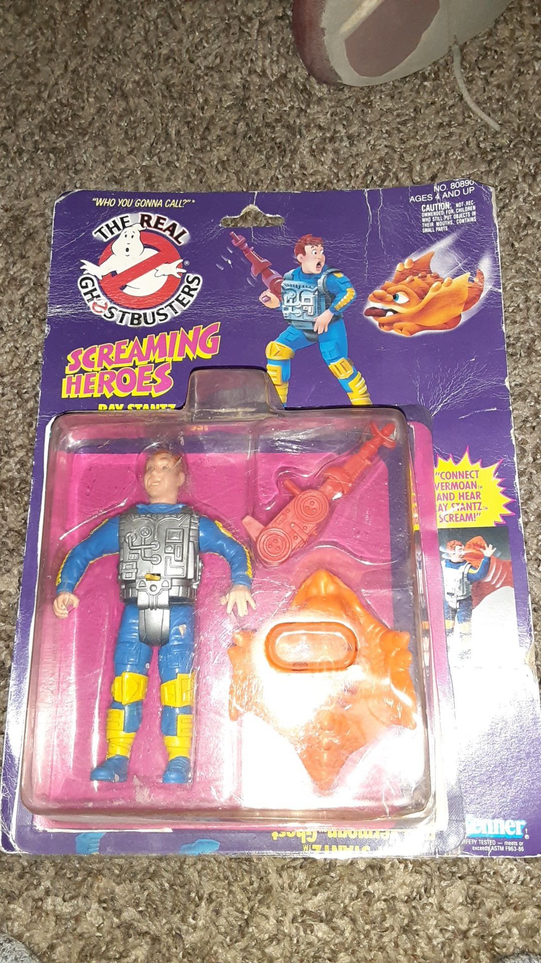The real ghost busters vintage action figure screaming heroes in box open box no missing pieces