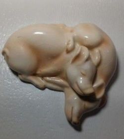 VINTAGE GOEBEL PORCELAIN - SLEEPING PIGS - FIGURINE 4.5" - S4