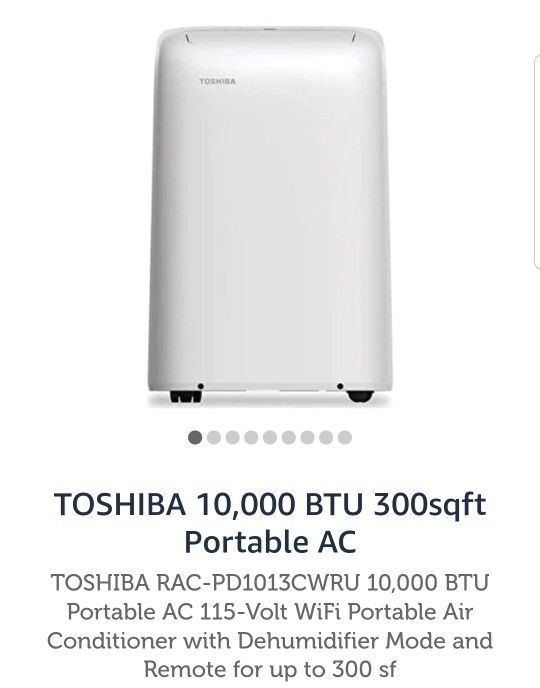 TOSHIBA Portable AC - 10,000 BTU