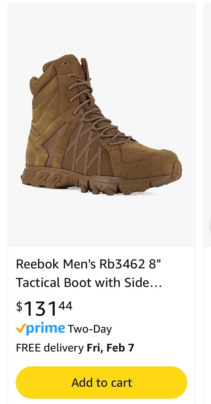 Reebok men’s tactical boots