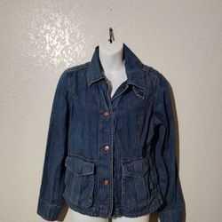 Eddie Bauer Denim Jacket Womens Small 