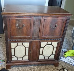 Zenith G882R 1950 Brown Vintage Radio and Turntable Console - Used: Fair