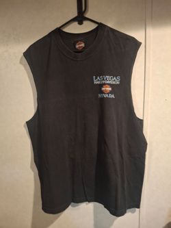 Harley Davidson sleeveless tshirt size xl