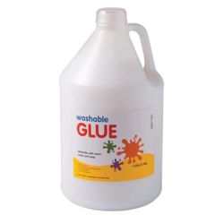 Gallon Washable White Glue for Slime and Crafts (1 Gallon) Educational and Learning Activities for Kids