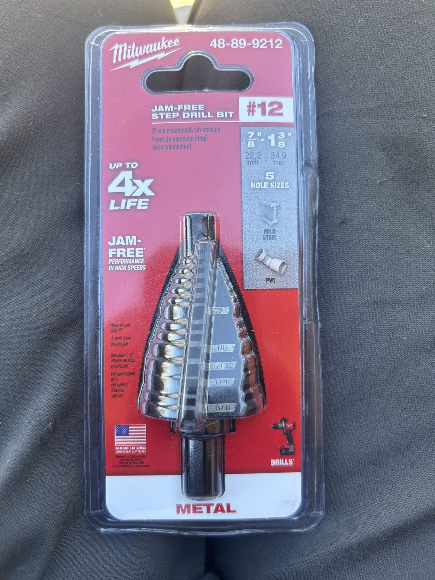 Milwaukee Step Drill Bit 