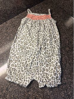 Carters leopard romper onesie 24mos