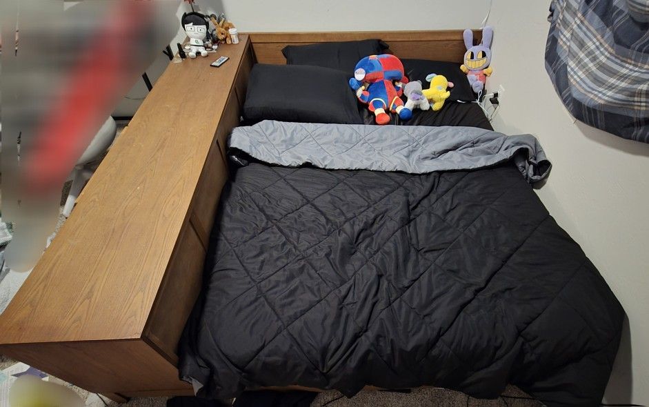 Wood Queen Bed Frame With Storage