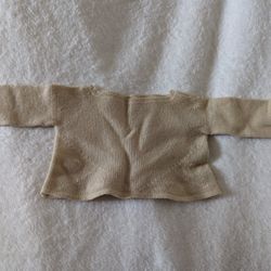 Antique  Little Doll Sweater Embroidered Detail