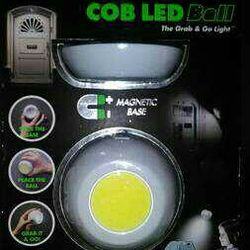 Grab & go light! COB LED BALL! New in package! 