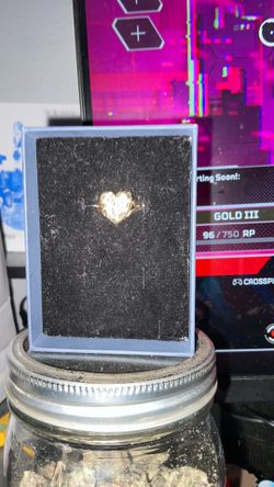 10K heart ring 2g new