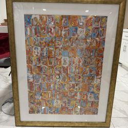 Jasper John’s numbers in color