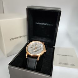 Emporio Armani Meccanico Automatic Skeleton Rose Gold Watch AR60031