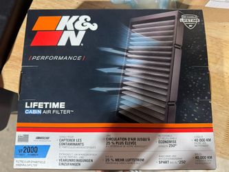 K & N Premium Washable Cabin Air Filter (VF-2000)