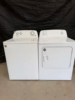 Amana washer and dryer laundry