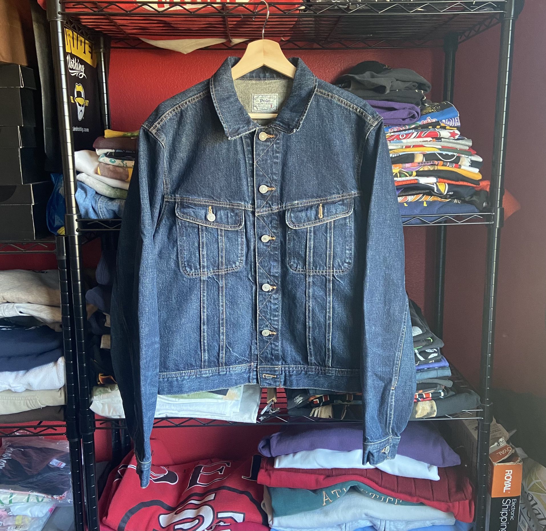 Polo Jean Jacket🔥 size Small in Men for $35‼️‼️