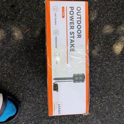 Power stakes ,sprinkler timers and extension cords and more