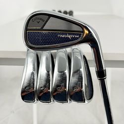 Callaway Paradym Iron Set #6 to PW - TT Elevate 95g R Flex - Stock Grip