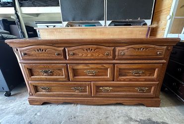 Solid wood dresser