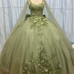 Sage Green Quince/Sweet 16 Dress