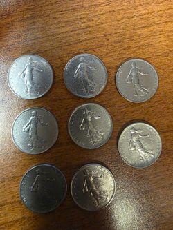 1960s Silver Franc Coins