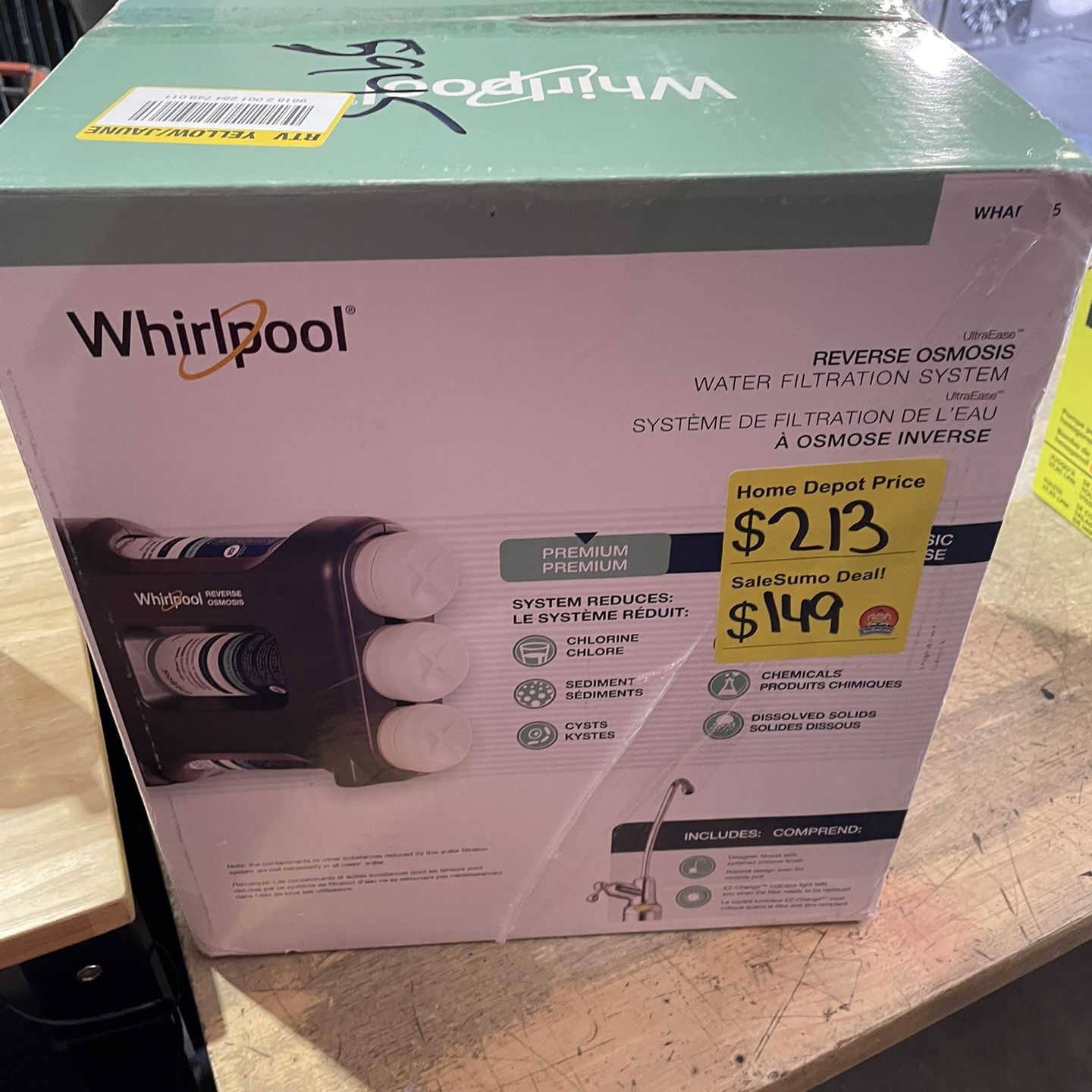 Whirlpool Reverse Osmosis Water Filtration System 