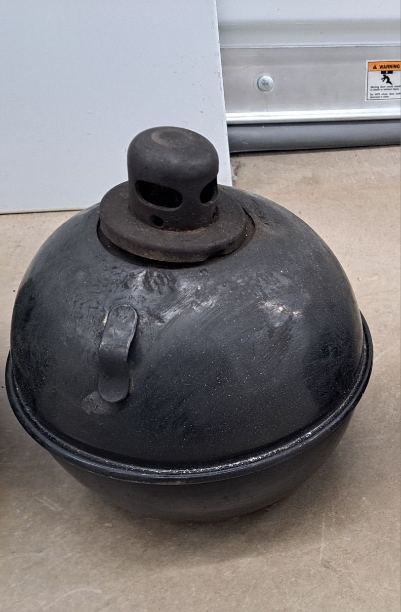 Vintage Toledo Torch Pressed Steel Smudge Pot Road Highway Railroad Flare Ohio