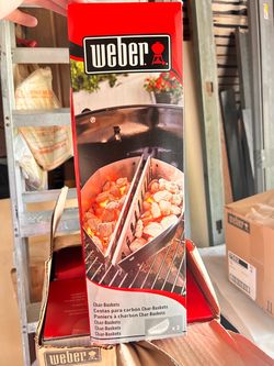 Weber Char-Basket Charcoal Briquet Holders, 2 -Pack