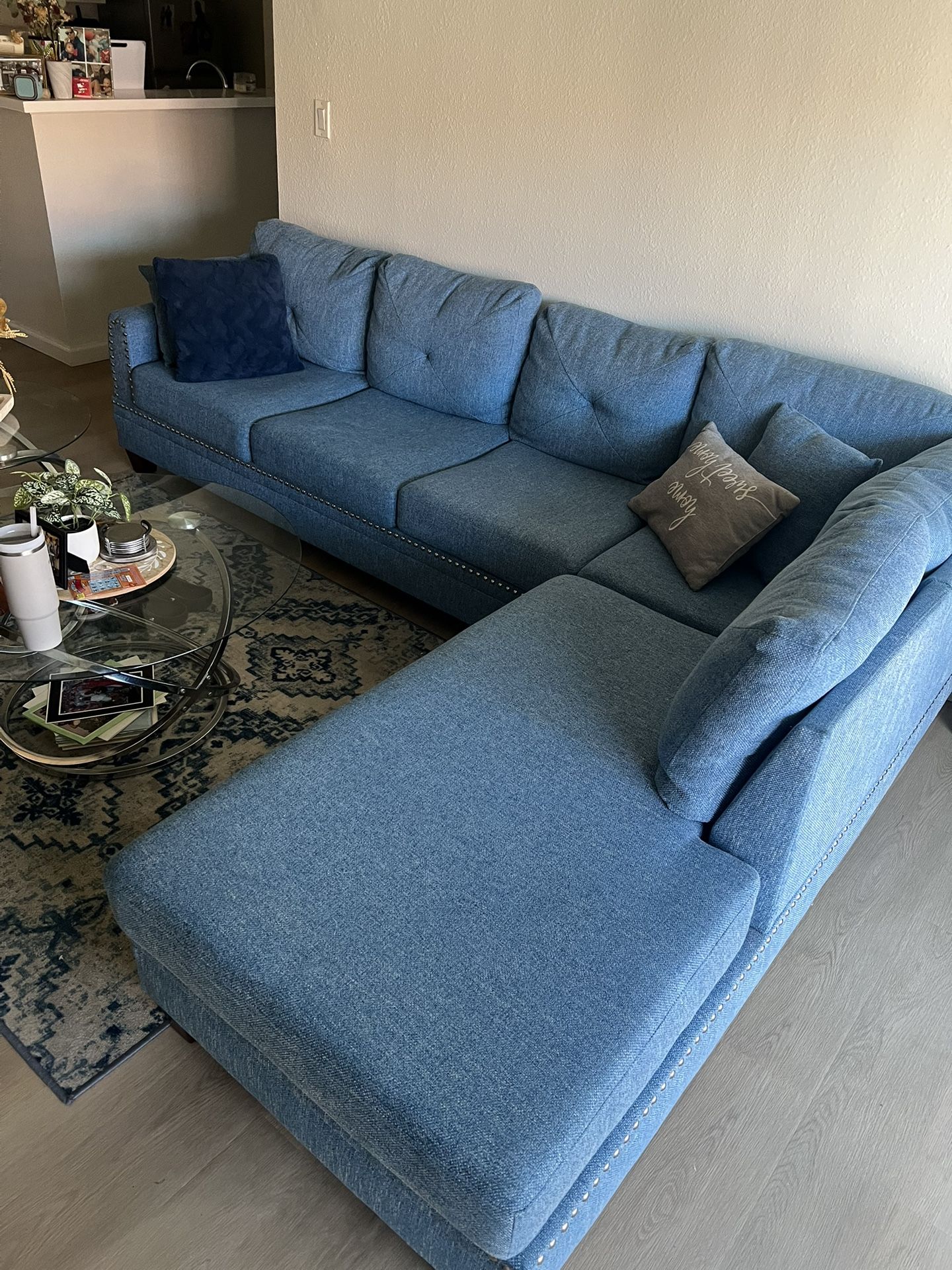 Blue Sectional Couch