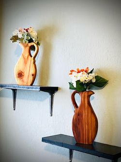 Dry vases made hardwood