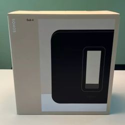 Brand New Sonos Sub Wireless Subwoofer Black Color - Gen. 4