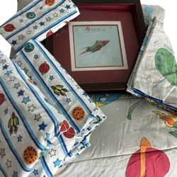 Kids Space Pilot Bedding Set
