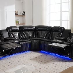 BRAND NEW!! Innova Sectional Reclining Sectional w/LED and Speaker