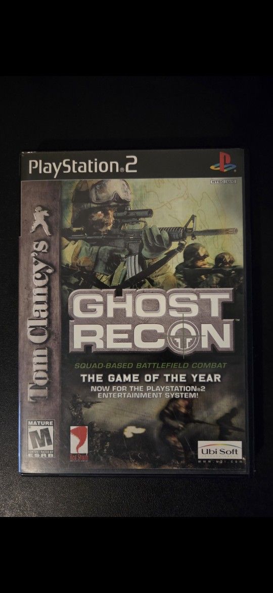 PS2 Game- GHOST RECON- Tom Clancy's- Game Of The Year