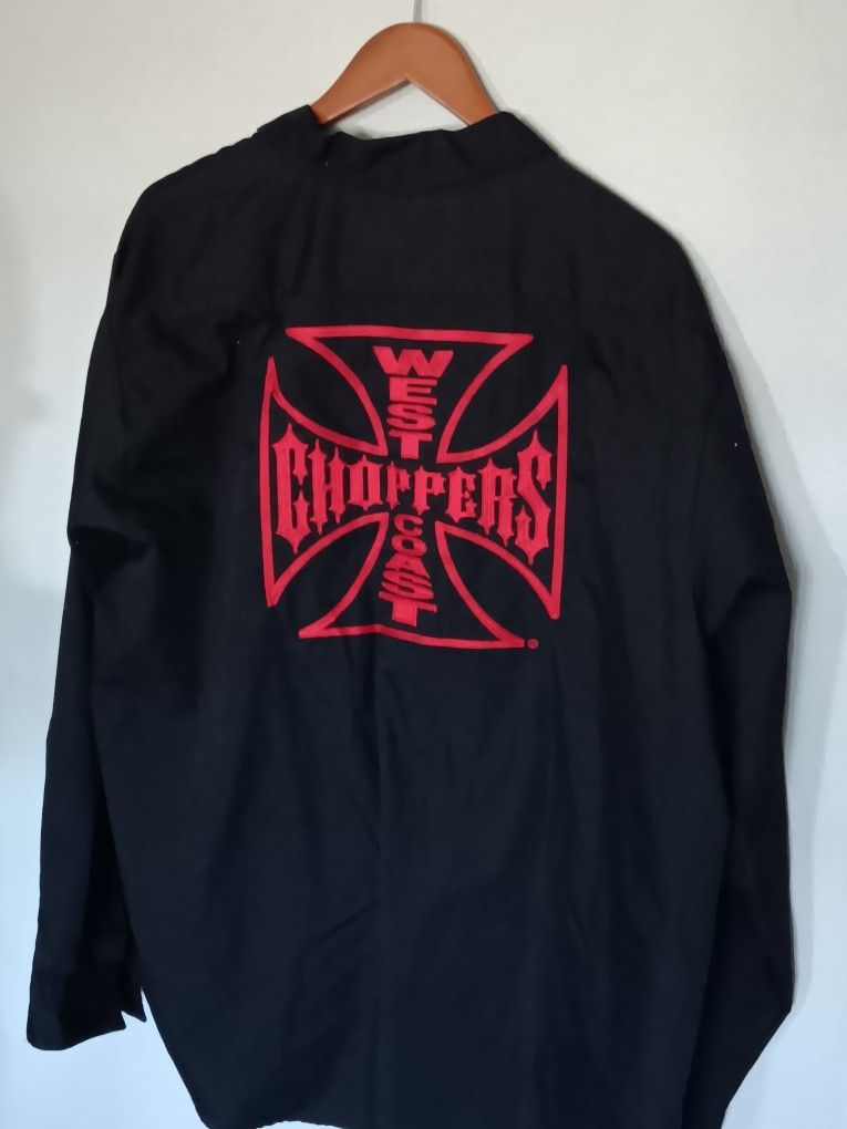 Vintage West Coast Choppers Workwear Shirt 2xl Nwot