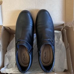 Ladies Clark Emily2 Erin Leather Shoes Size 8.5