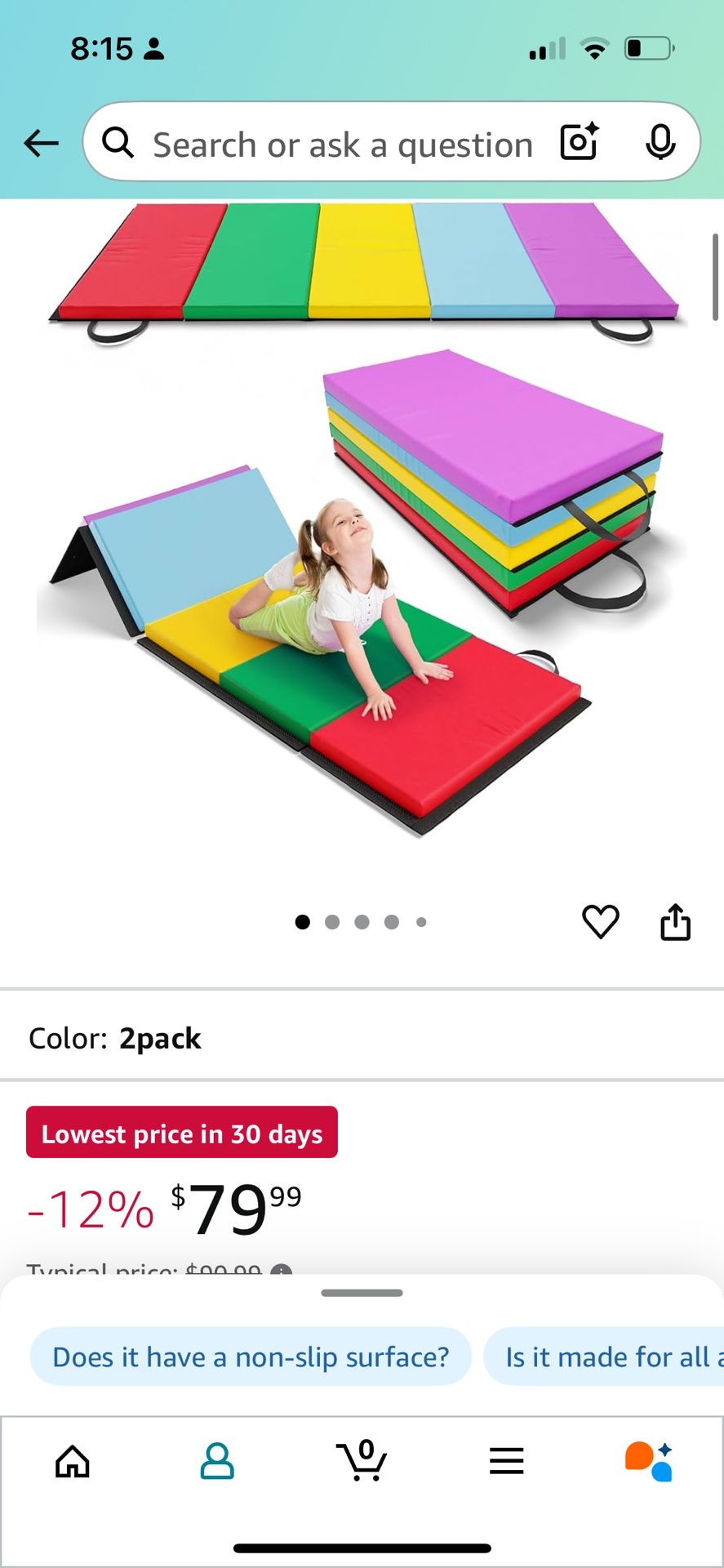 Kids 2- Gymnastic Mats New