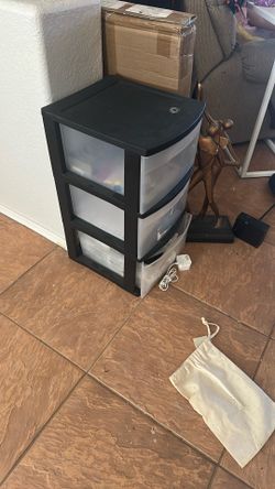 Three Drawer Plastic Storage