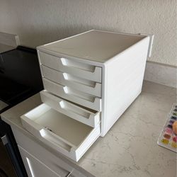 Desk Organizer with 5 drawers white 20$
