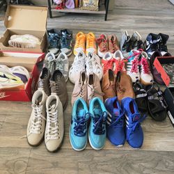 Lot Of Shoes And Sneakers. All Size 7 Mens Or 8.5 Women's. Some Brand New!