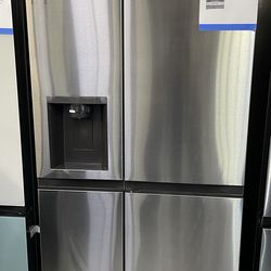 LG refrigerator side by side with craft ice