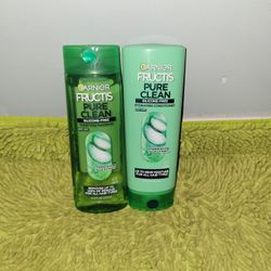 Shampoo And Conditioner 12oz Garnier Fructis Pure Clean 