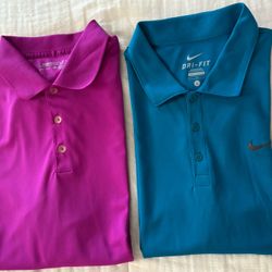 Men’s Nike Golf Polo Shirts Size L 