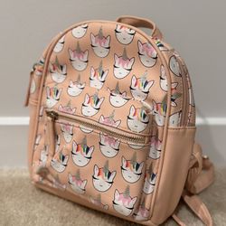 OMG - Girls Glitter Blush Leather Mini Backpack | Unicorn